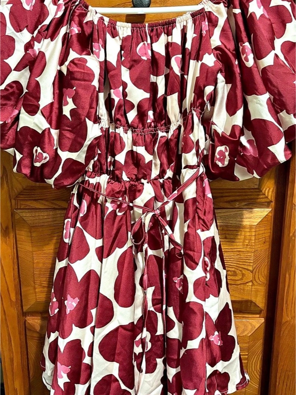 Altar’d state floral satin Mini Dress Size Small